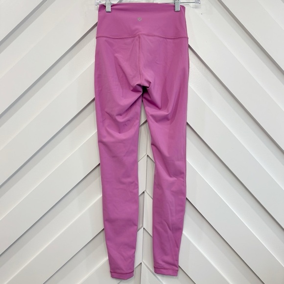 Lululemon Wunder Under HR Tight Leggings In Magenta Glow Size 4 - Picture 1 of 6